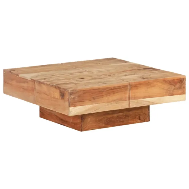 Table basse 80x80x28 cm Bois d'acacia massif