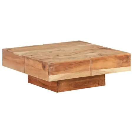 Table basse 80x80x28 cm Bois d'acacia massif