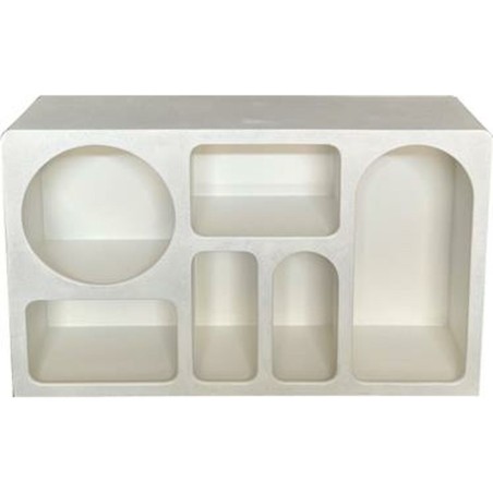 Sideboard Home ESPRIT White MDF Wood 120 x 26 x 75 cm