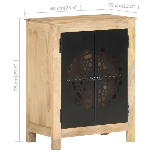 Buffet 60x35x75 cm Bois de manguier massif