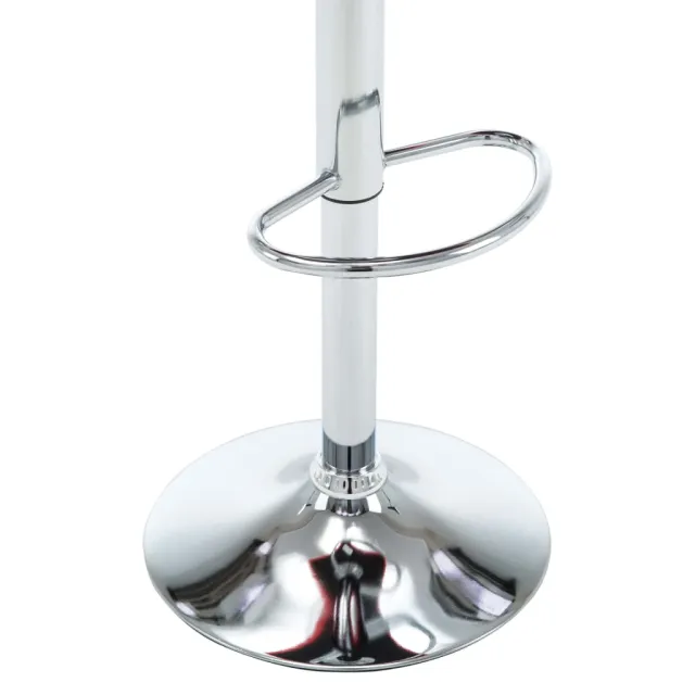 Tabourets de bar lot de 2 rouge similicuir