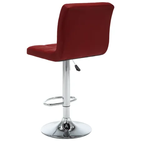 Tabourets de bar lot de 2 rouge bordeaux similicuir