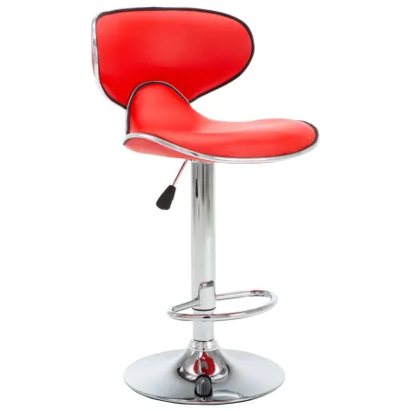 Tabourets de bar 2 pcs rouge similicuir