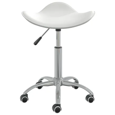 Tabouret de salon et spa Blanc Similicuir 2