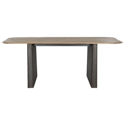 Mesa de Comedor Home ESPRIT Natural Marrón oscuro Abeto 200 x 90 x 75 2
