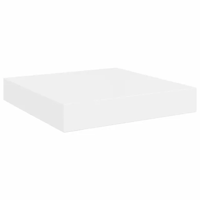 Étagère murale flottante Blanc brillant 23x23,5x3,8 cm MDF