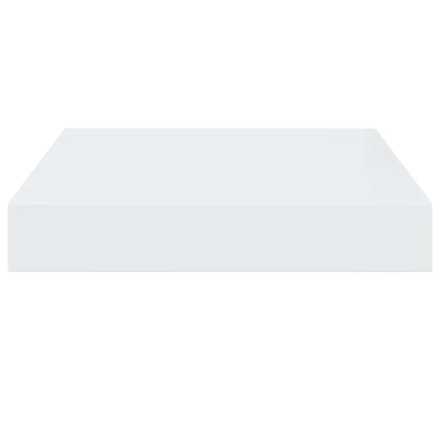 Étagère murale flottante Blanc brillant 23x23,5x3,8 cm MDF