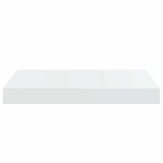 Étagère murale flottante 2 pcs Blanc brillant 40x23x3,8 cm MDF