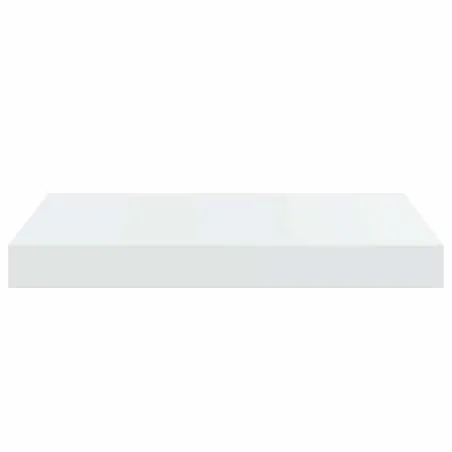Étagère murale flottante 2 pcs Blanc brillant 40x23x3,8 cm MDF