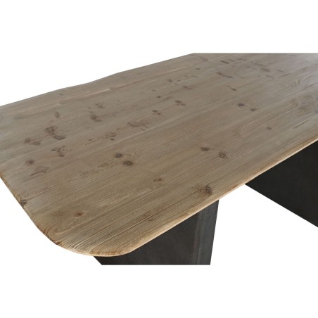 Tavolo da Pranzo Home ESPRIT Naturale Marrone scuro Abete 200 x 90 x 7