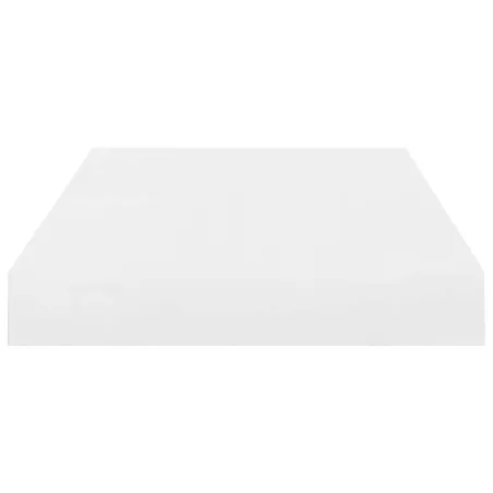 Étagère murale flottante 4 pcs Blanc brillant 40x23x3,8 cm MDF