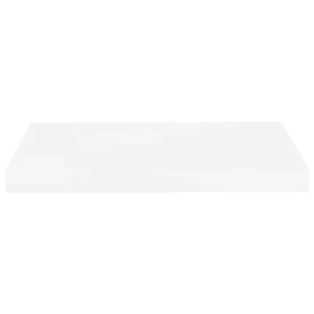 Étagère murale flottante Blanc brillant 50x23x3,8 cm MDF