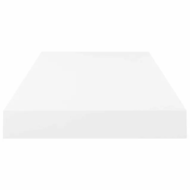 Étagère murale flottante Blanc brillant 50x23x3,8 cm MDF