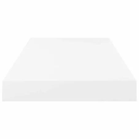 Étagère murale flottante Blanc brillant 50x23x3,8 cm MDF