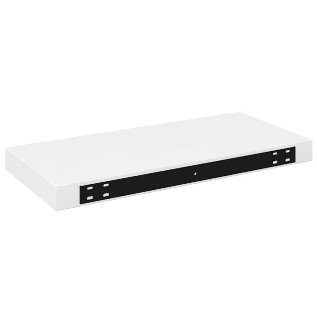Étagère murale flottante Blanc brillant 50x23x3,8 cm MDF