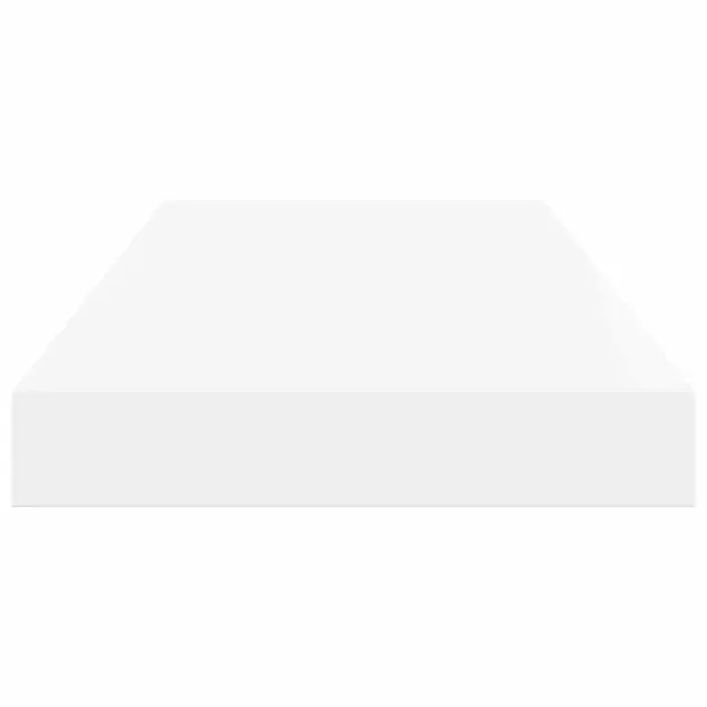 Étagère murale flottante 2 pcs Blanc brillant 50x23x3,8 cm MDF