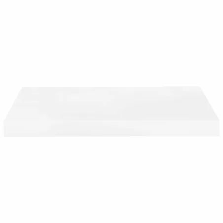 Étagère murale flottante 4 pcs Blanc brillant 50x23x3,8 cm MDF