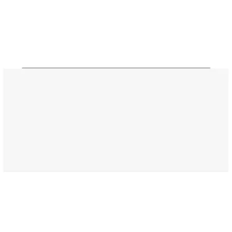 Étagère murale flottante 4 pcs Blanc brillant 50x23x3,8 cm MDF