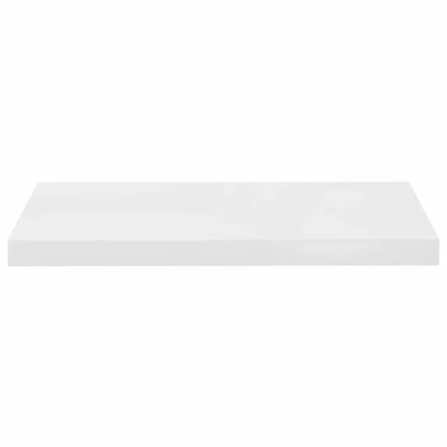 Étagère murale flottante Blanc brillant 60x23,5x3,8 cm MDF