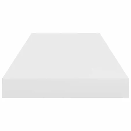 Étagère murale flottante Blanc brillant 60x23,5x3,8 cm MDF