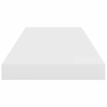 Étagère murale flottante 4 pcs Blanc brillant 60x23,5x3,8cm MDF