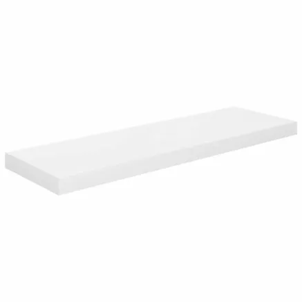 Étagère murale flottante Blanc brillant 80x23,5x3,8 cm MDF 2