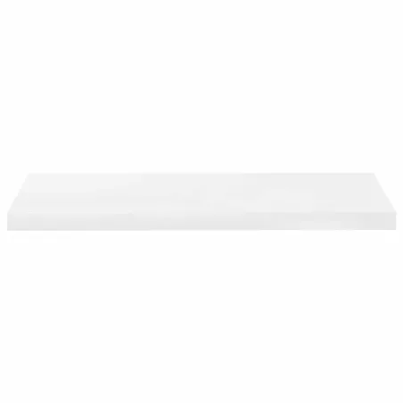Étagère murale flottante Blanc brillant 80x23,5x3,8 cm MDF