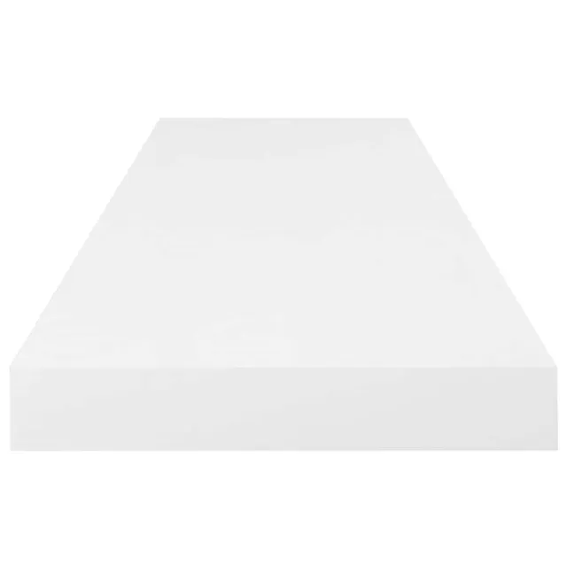 Étagère murale flottante Blanc brillant 80x23,5x3,8 cm MDF