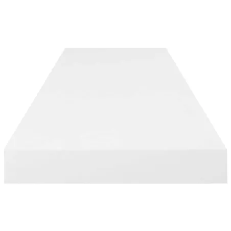 Étagère murale flottante Blanc brillant 80x23,5x3,8 cm MDF