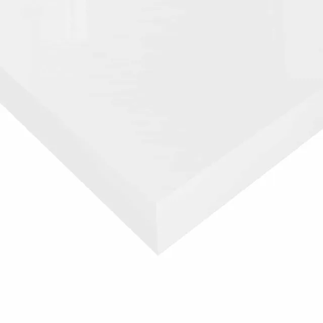 Étagère murale flottante Blanc brillant 80x23,5x3,8 cm MDF