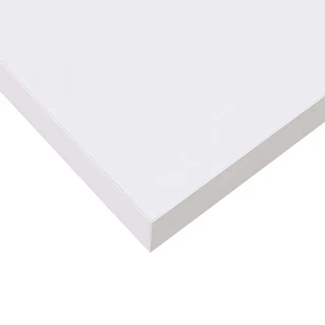 Étagère murale flottante 2 pcs Blanc brillant 80x23,5x3,8cm MDF