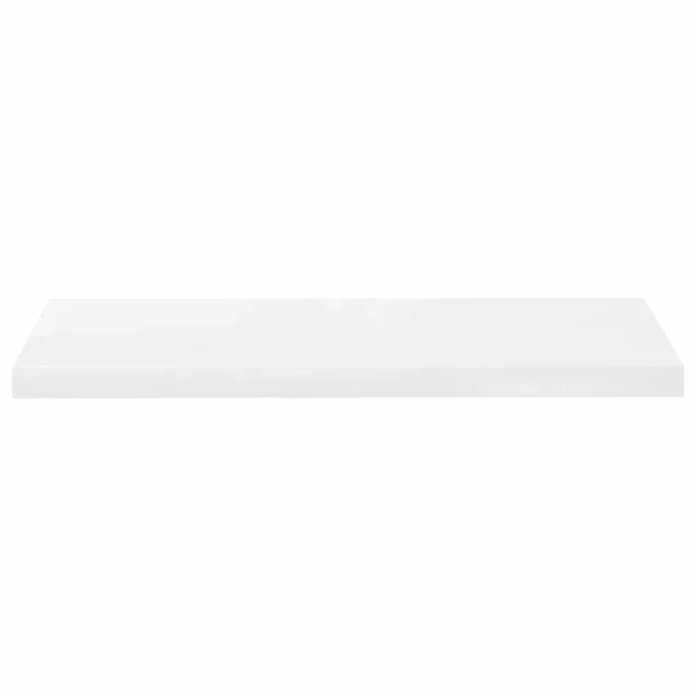 Étagère murale flottante 4 pcs Blanc brillant 80x23,5x3,8cm MDF