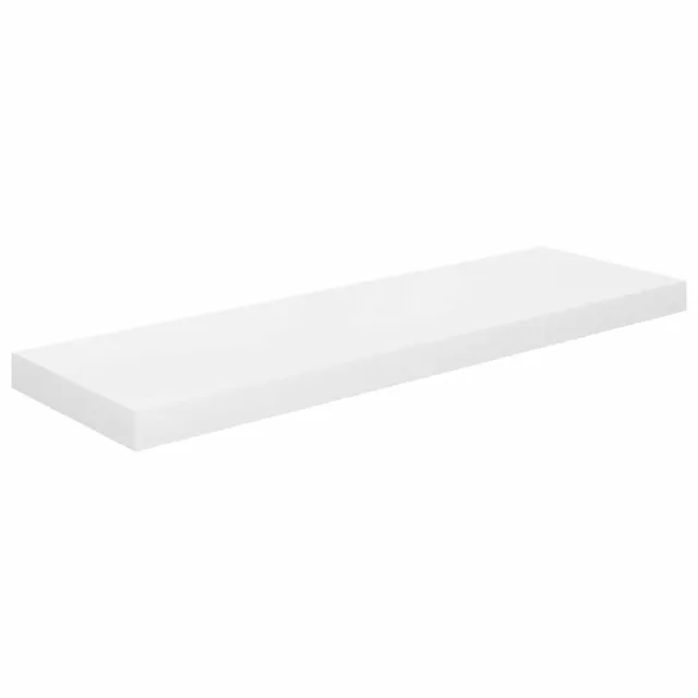 Étagère murale flottante 4 pcs Blanc brillant 80x23,5x3,8cm MDF