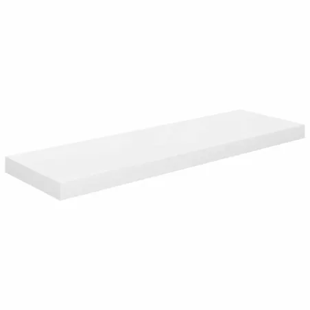 Étagère murale flottante 4 pcs Blanc brillant 80x23,5x3,8cm MDF