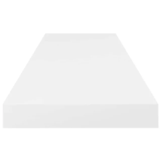 Étagère murale flottante 4 pcs Blanc brillant 80x23,5x3,8cm MDF