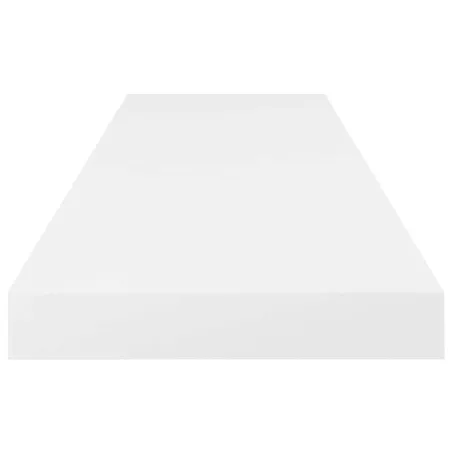 Étagère murale flottante 4 pcs Blanc brillant 80x23,5x3,8cm MDF