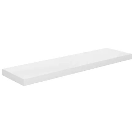 Étagère murale flottante Blanc brillant 90x23,5x3,8 cm MDF 2