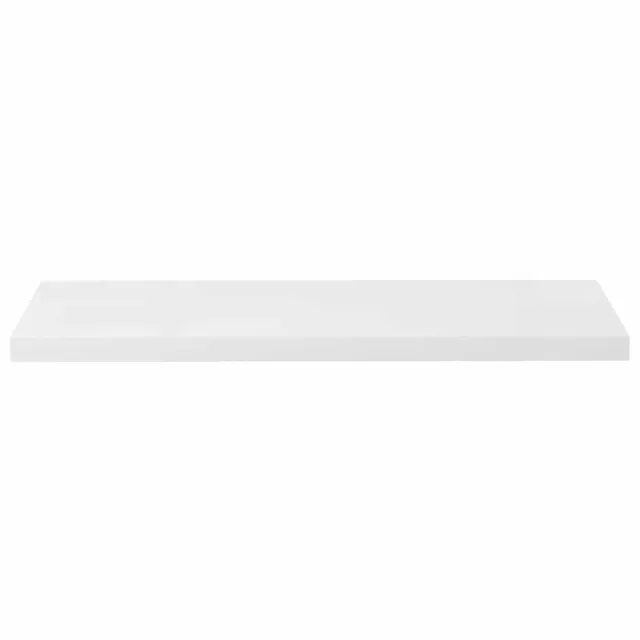 Étagère murale flottante Blanc brillant 90x23,5x3,8 cm MDF