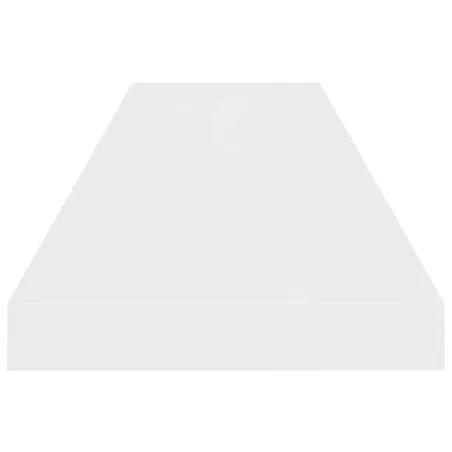 Étagère murale flottante Blanc brillant 90x23,5x3,8 cm MDF