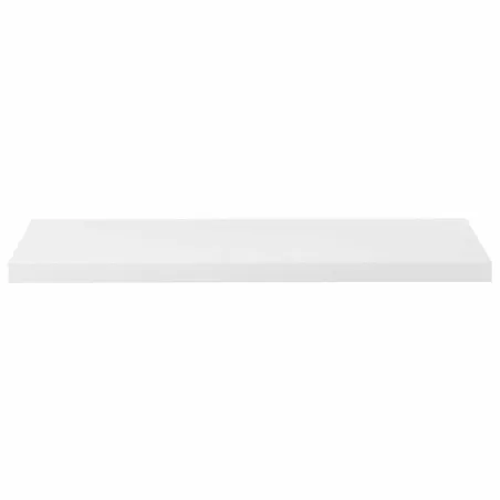 Étagère murale flottante 2 pcs Blanc brillant 90x23,5x3,8cm MDF