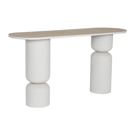 Recibidor Home ESPRIT Blanco Beige 150 x 45 x 77 cm