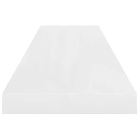 Étagère murale flottante 4 pcs Blanc brillant 90x23,5x3,8cm MDF