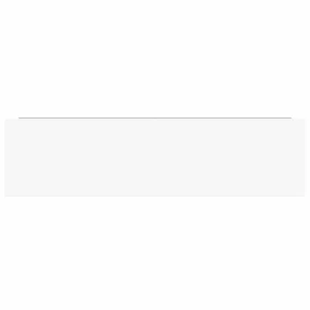 Étagère murale flottante 4 pcs Blanc brillant 90x23,5x3,8cm MDF