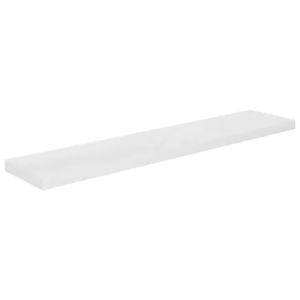 Étagère murale flottante Blanc brillant 120x23,5x3,8 cm MDF 2