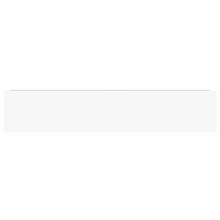 Étagère murale flottante 2pcs Blanc brillant 120x23,5x3,8cm MDF