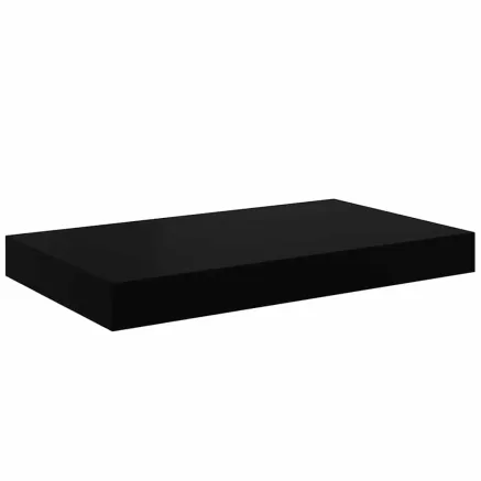 Étagère murale flottante Noir brillant 40x23x3,8 cm MDF 2