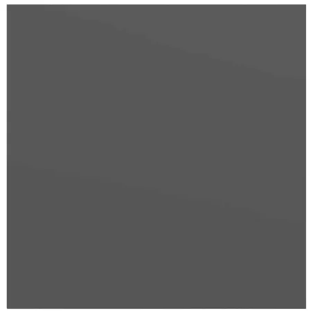 Étagère murale flottante 2 pcs Gris brillant 23x23,5x3,8 cm MDF