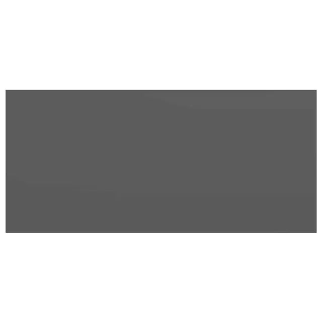 Étagère murale flottante 2 pcs Gris brillant 50x23x3,8 cm MDF