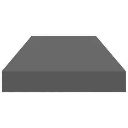 Étagère murale flottante Gris brillant 60x23,5x3,8 cm MDF