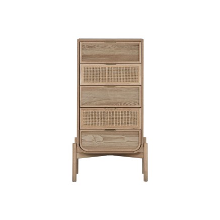 Cajonera Home ESPRIT Ratán Abeto Tropical 52 x 35 x 100 cm 2